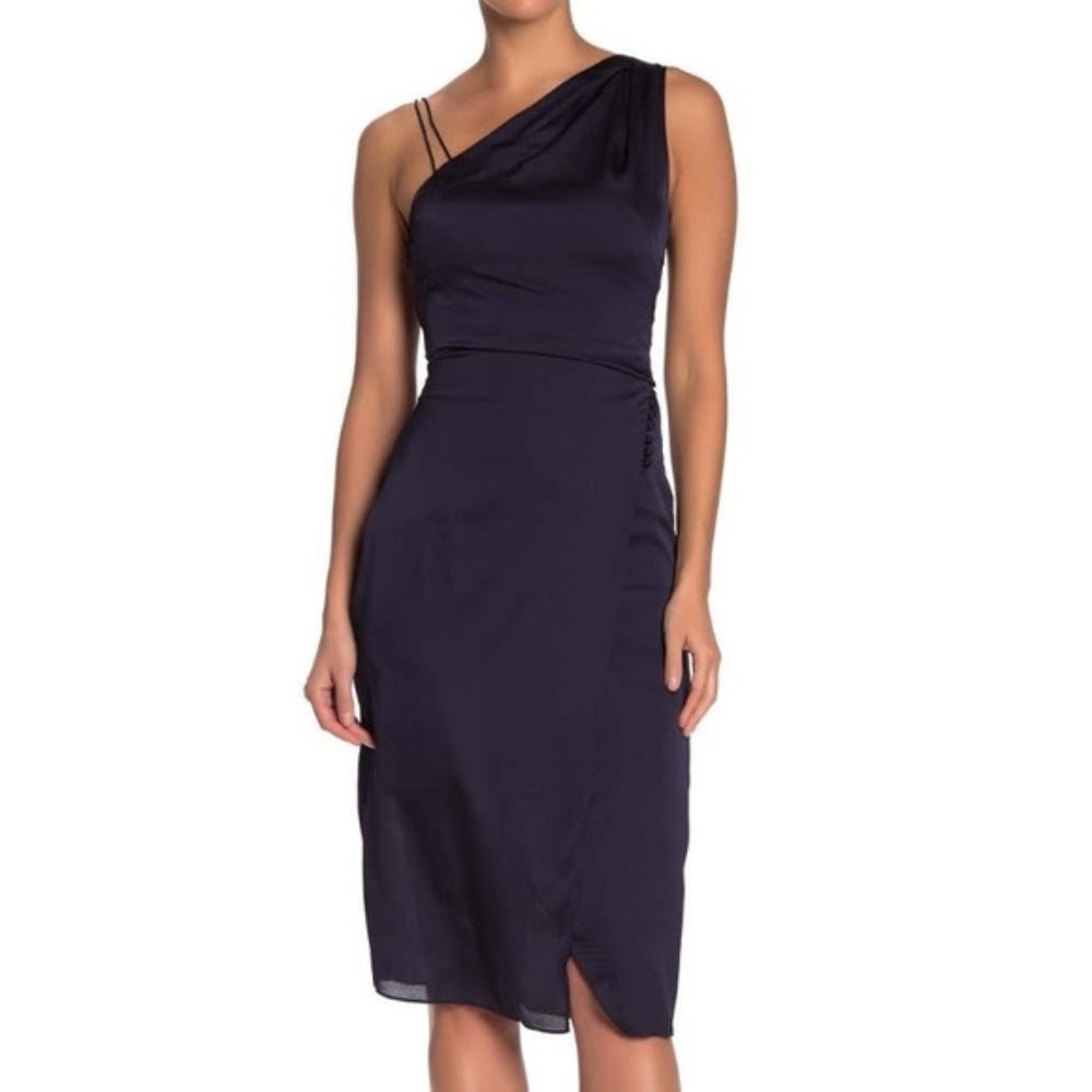 NWOT REISS POSITANO CROSS BACK SATIN DRESS
